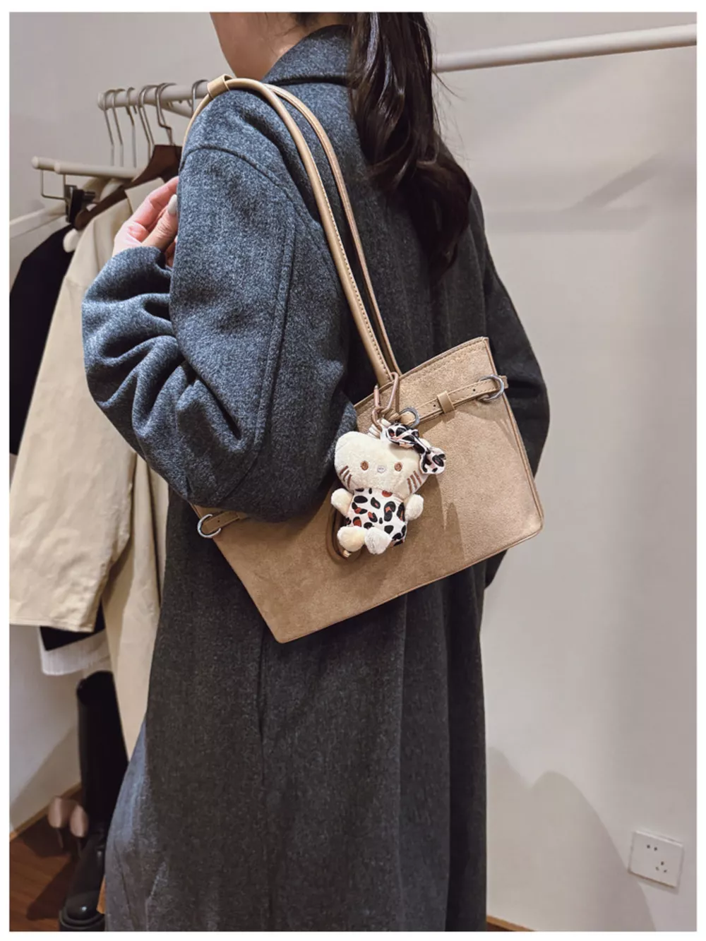 Decorative Buckle Shoulder Bag, image 6