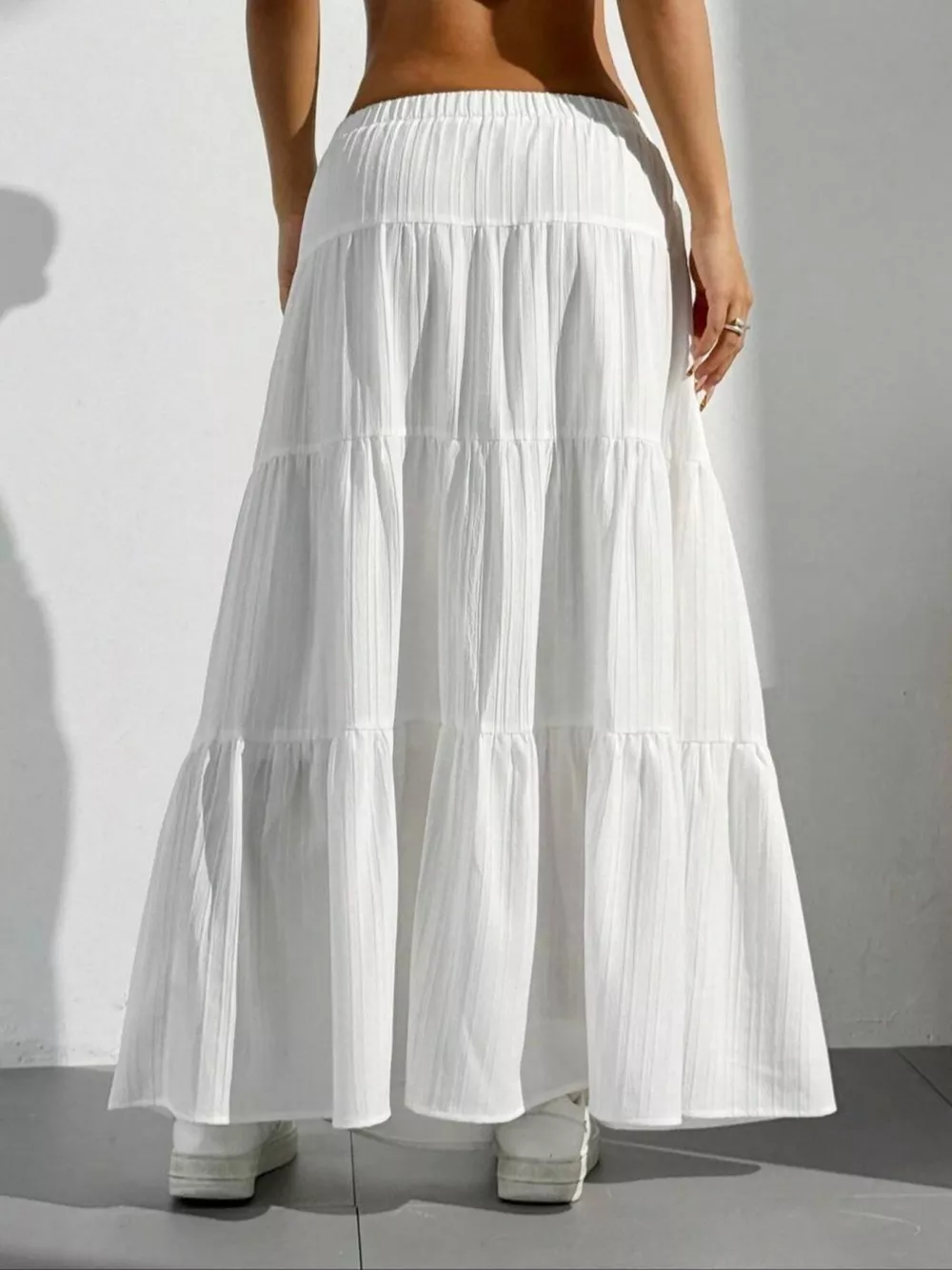 Flowy Tiered Maxi Skirt, image 5
