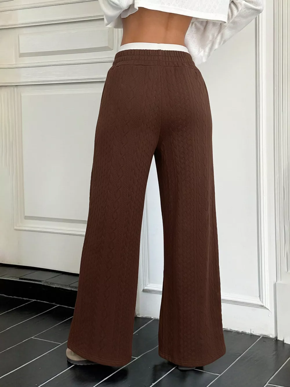 Drawstring Wide Leg Pants, image 5