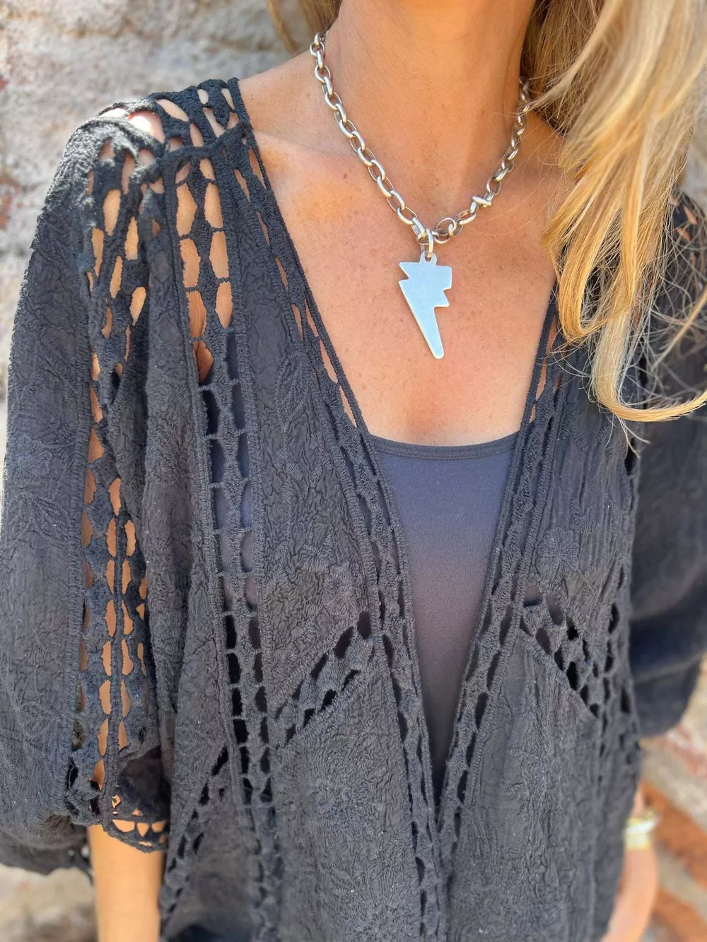Full Size Embroidered Open Front Cardigan Plus Size, image 11