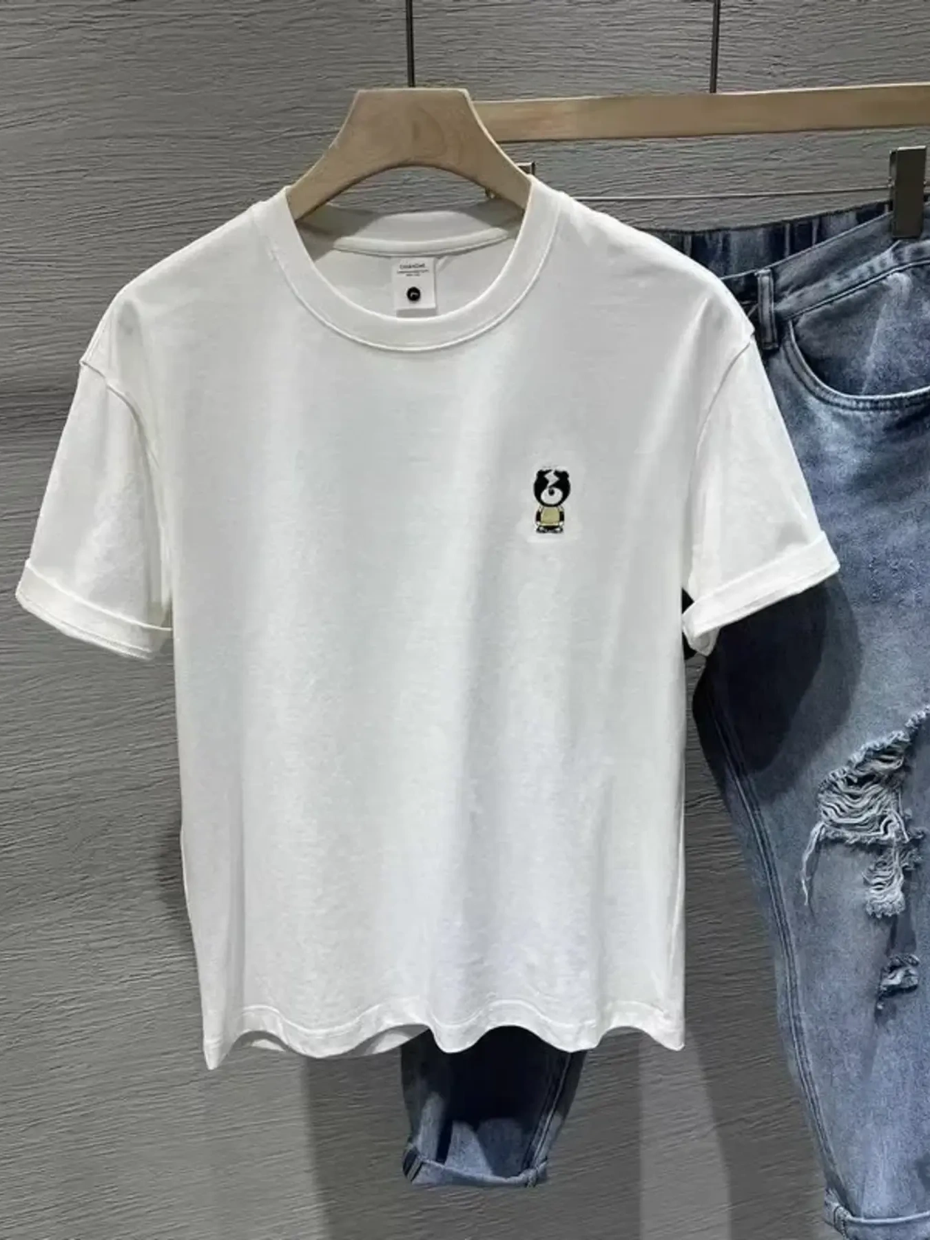 Men's Full Size Graphic Round Neck T-Shirt Plus Size, image 4