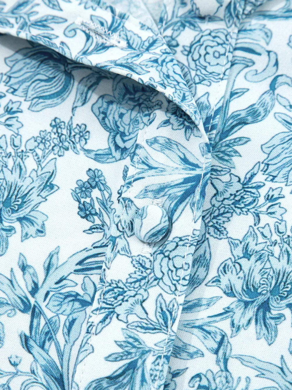 Floral Button Up Puff Sleeve Shirt, image 12