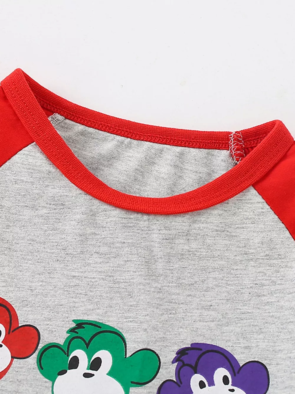Children's Cute Monkey Tee and Shorts Set, image 4
