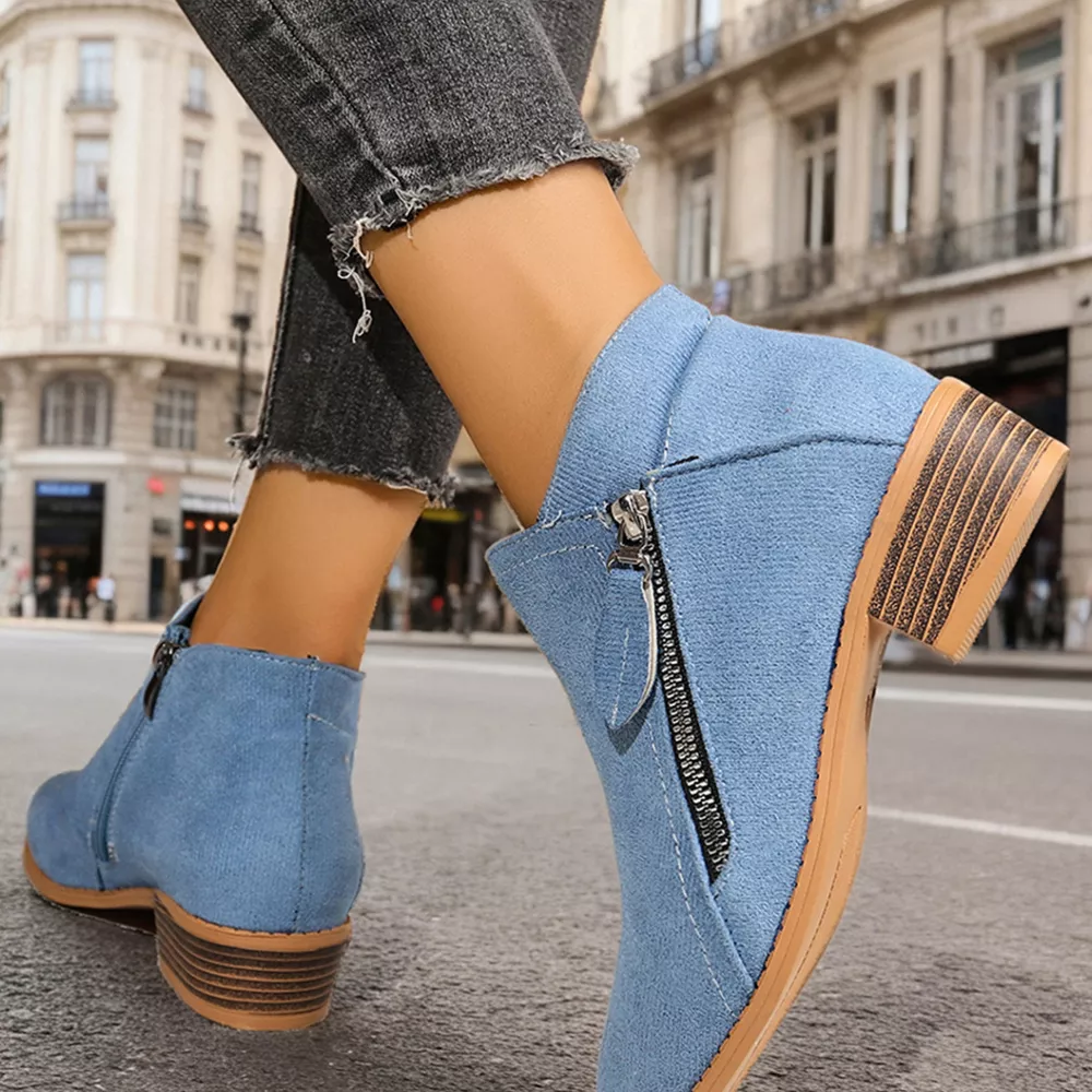 Point Toe Block Heels Boots, image 18