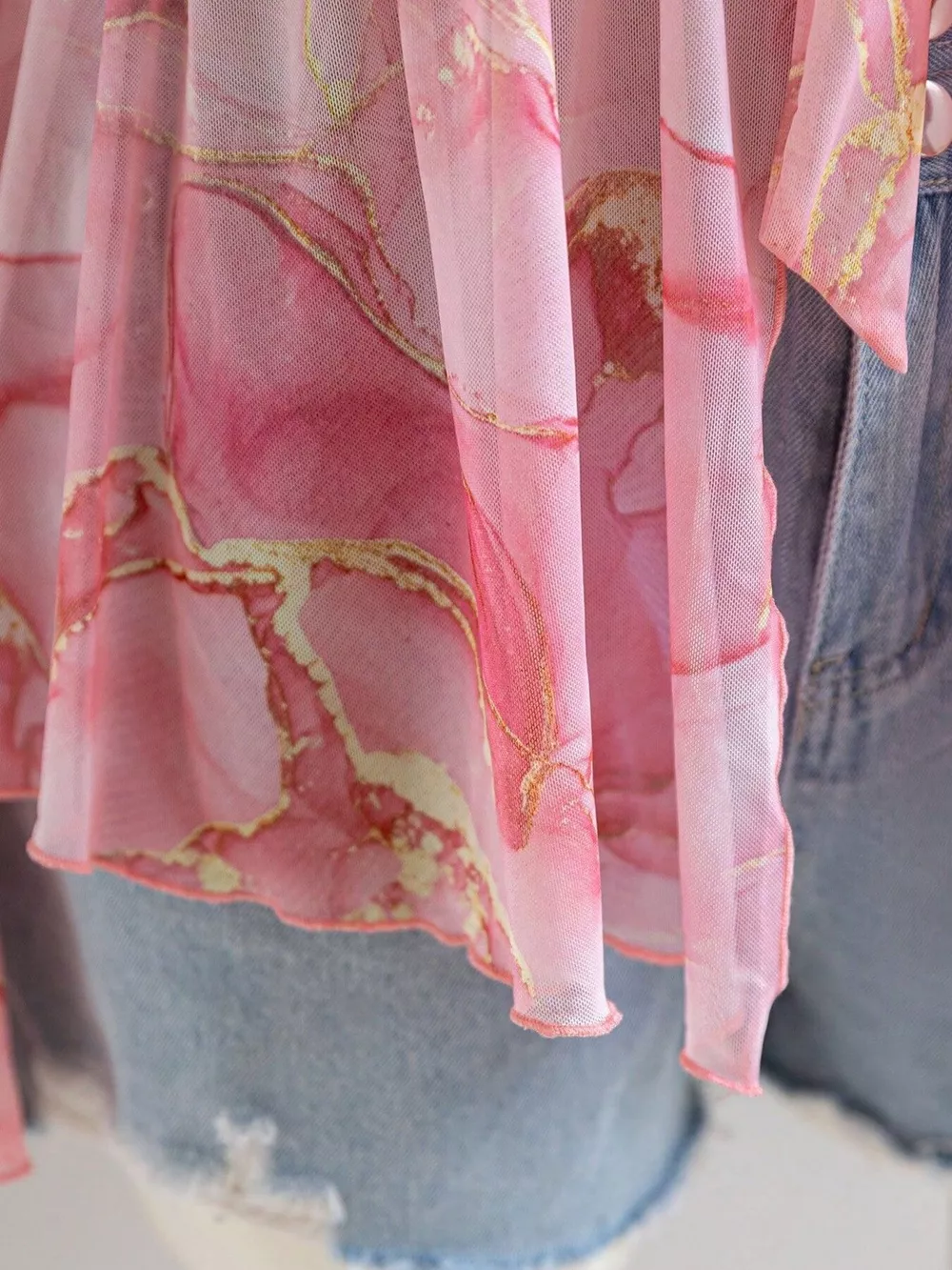 Plus Size Floral Print Chiffon Blouse, image 3