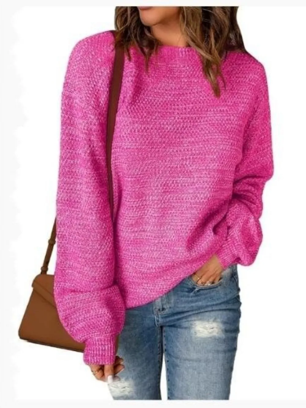 Round Neck Long Sleeve Sweater, image 5