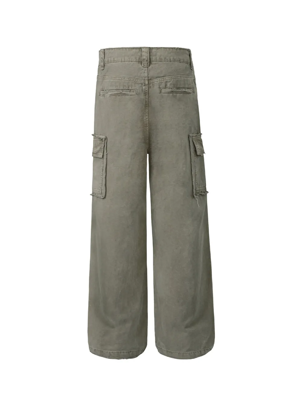 Men's Wide Leg Cargo Pants with Multi-Pockets, image 2