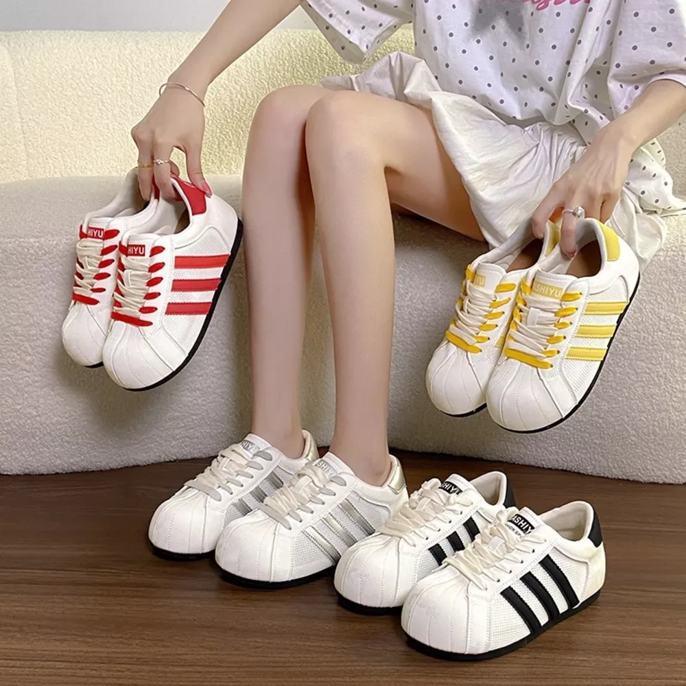 Lace Up Round Toe Sneakers, image 2