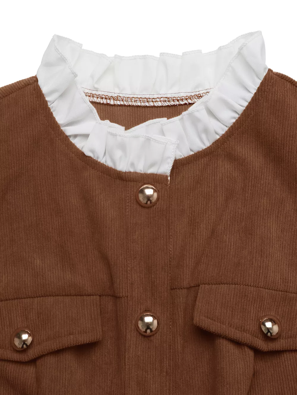 Button-Front Long Sleeve Dress, image 9