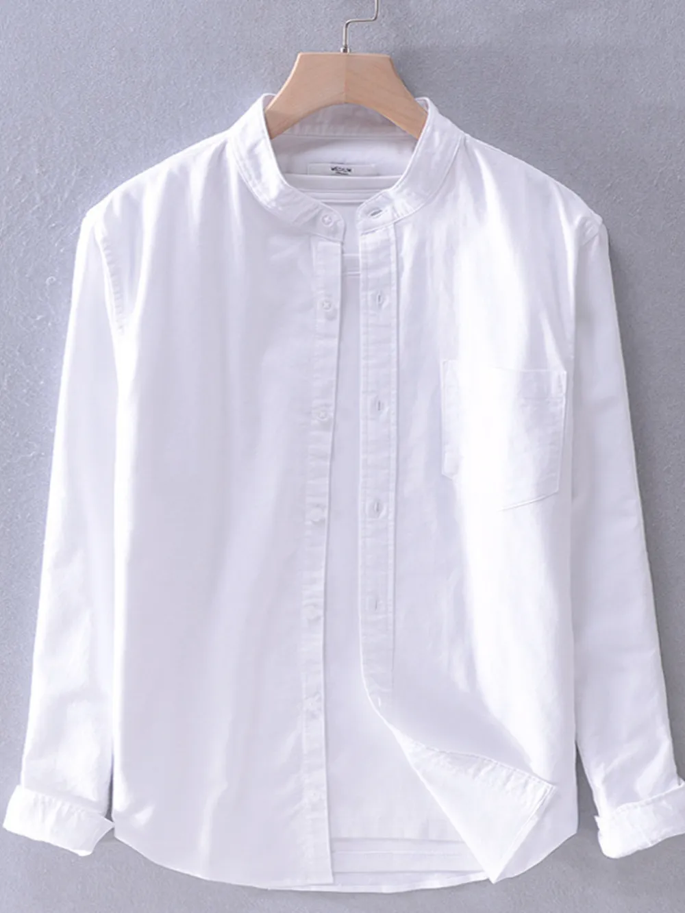 Men's Plus Size Button Up Long Sleeve Shirt, image 3