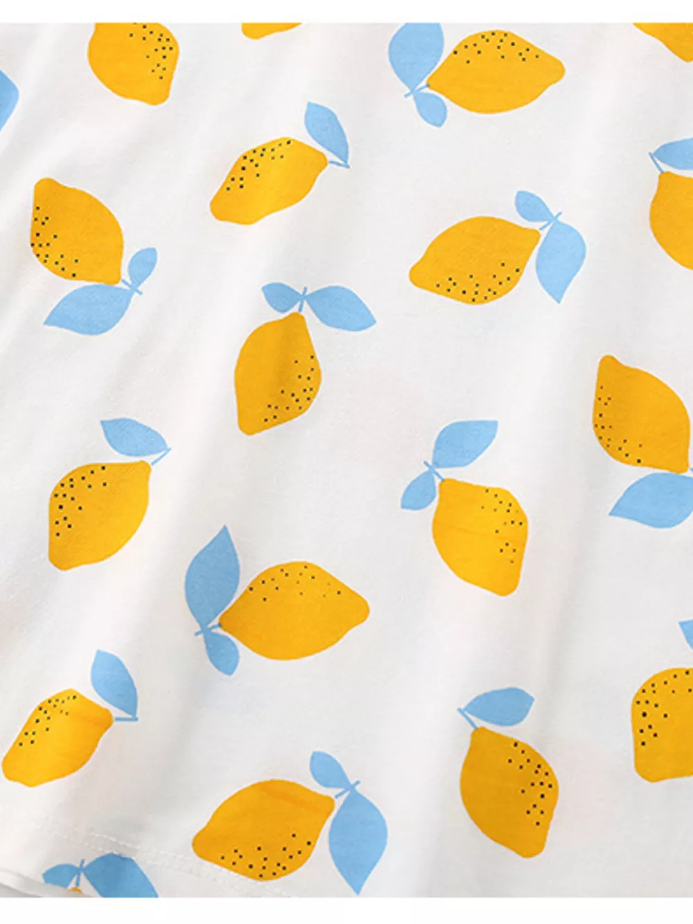 Children's Lemon Print Ruffle Sleeve Top and Shorts Set, image 5