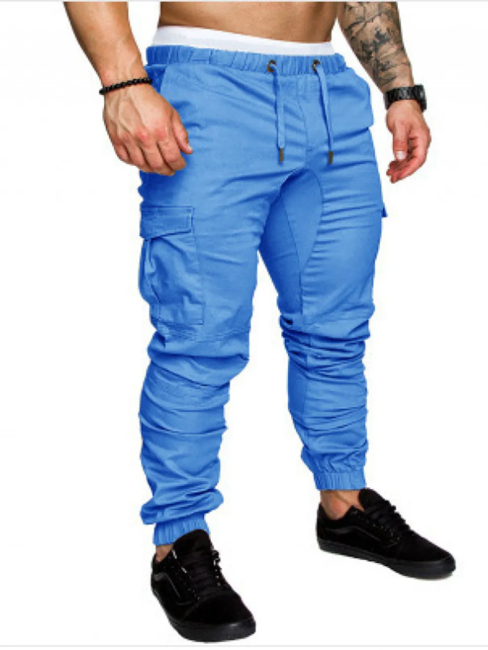 Men's Full Size Cargo Jogger with Drawstring Waistband Plus Size, image 10