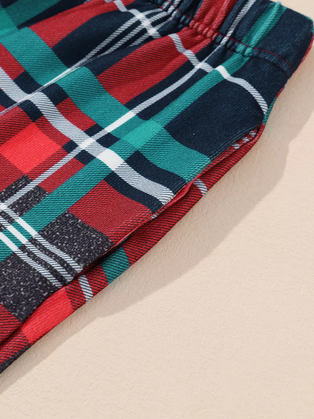 ALL IS BRIGHT Graphic Christmas Plaid Pajamas Set, image 13