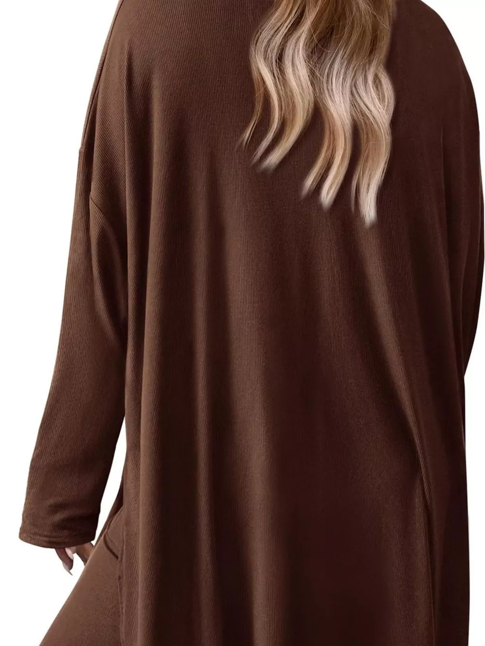 Casual Loose Long Sleeve Top and Wide Leg Pants Set, image 15