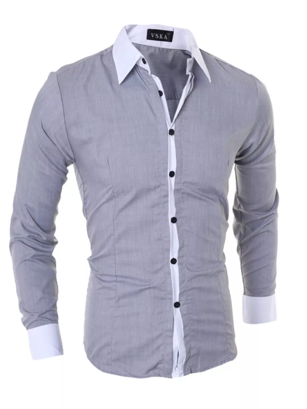 Men's Slim Fit Long Sleeve Shirt, image 3
