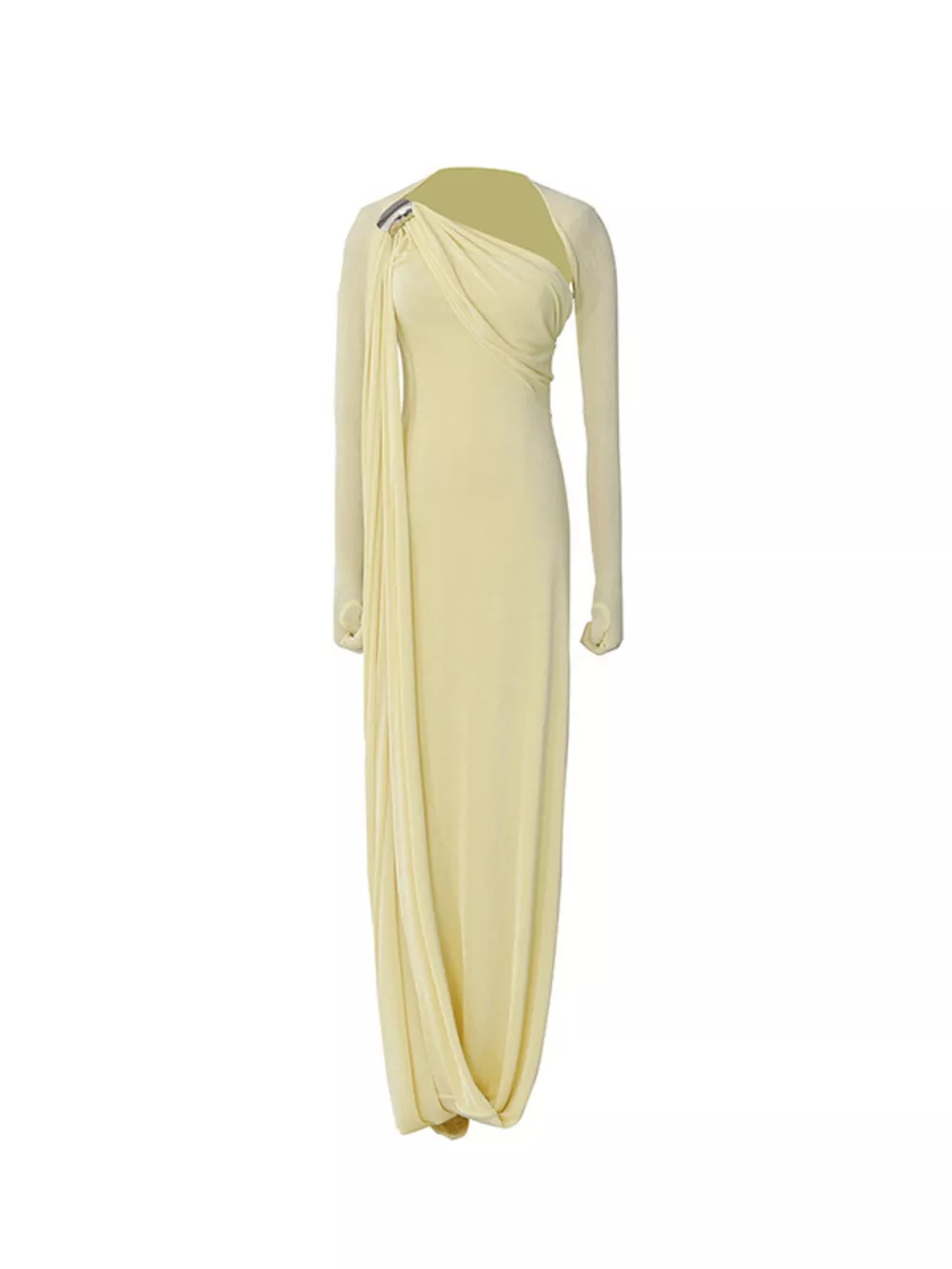 One-Shoulder Draped Maxi Dress, image 4