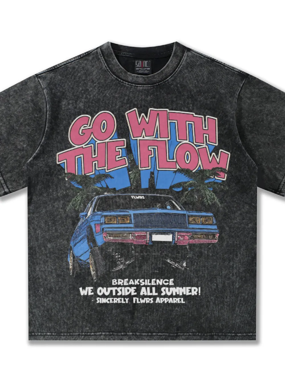 Men's Vintage Washed Graphic Oversized T-Shirt, image 7