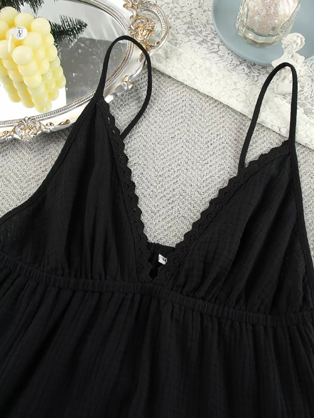 V-Neck Tiered Mini Dress, image 11