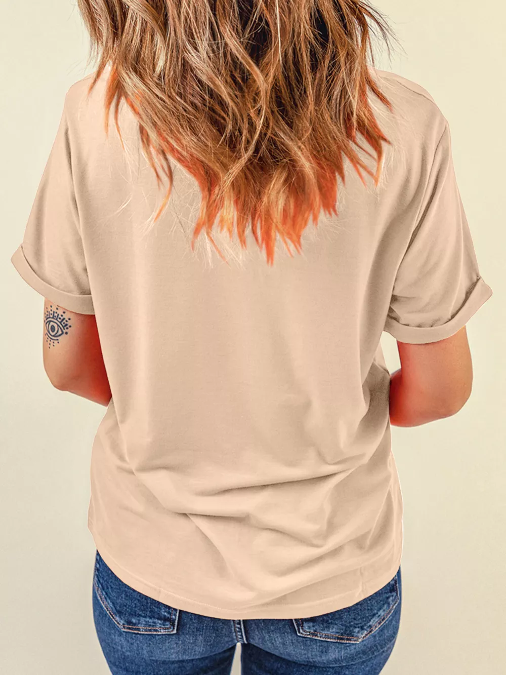 Halloween Bowknot Ghost Pumpkin Graphic T Shirt, image 7