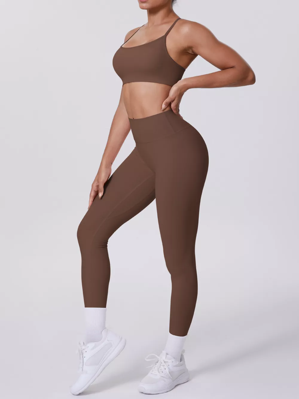 Criss-Cross Back Cami and Leggings Active Set, image 16