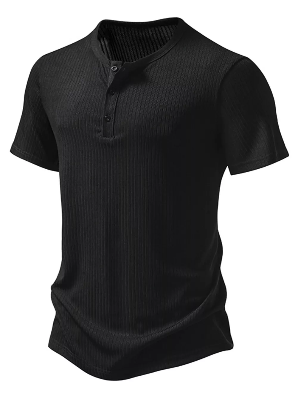 Men's Button Detail Short Sleeve T-Shirt, image 14