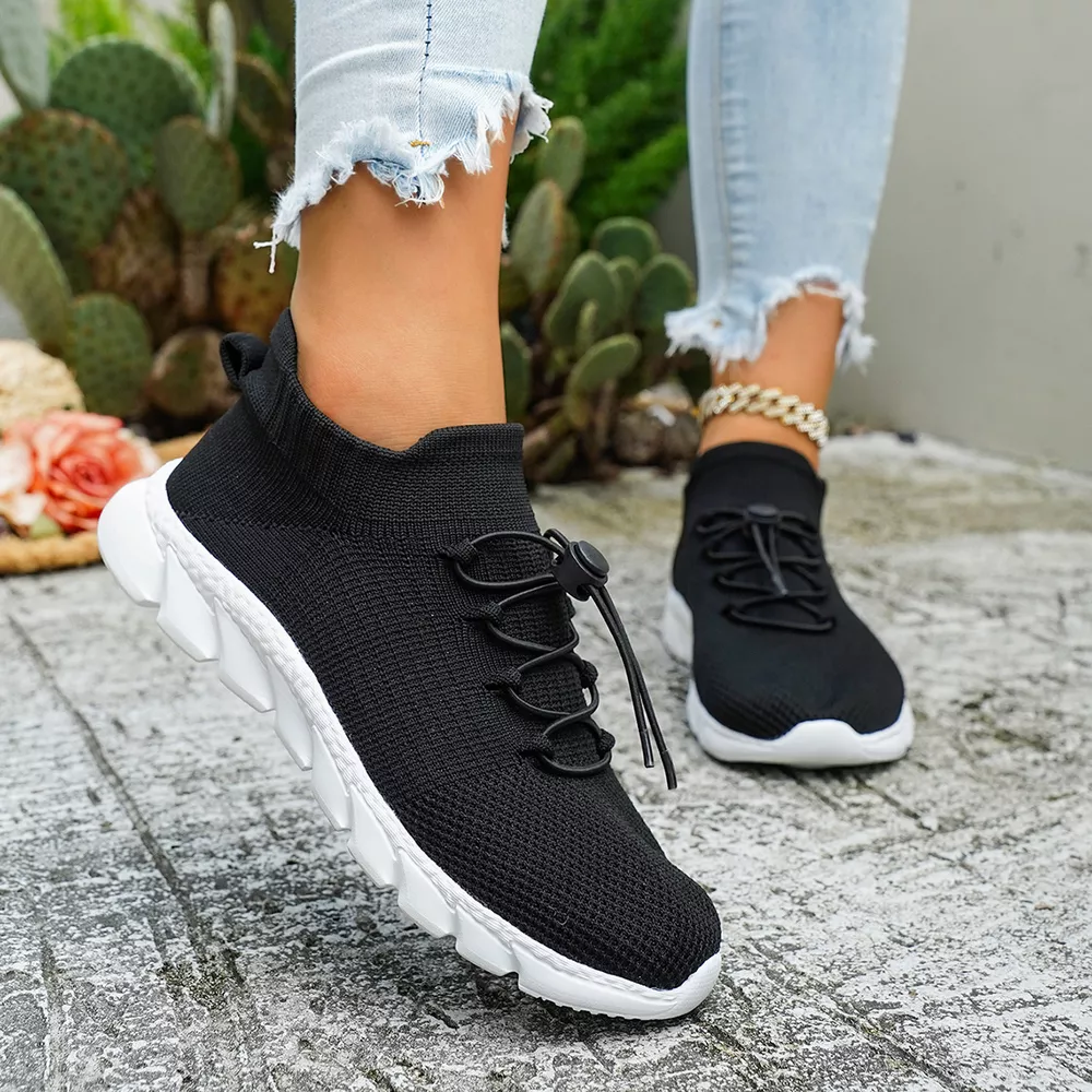 Round Toe Lace Up Sneakers, image 5