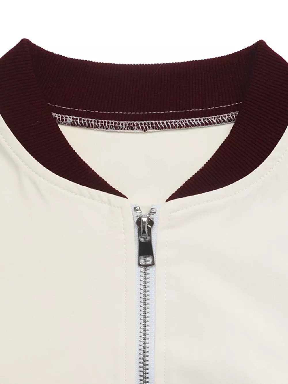 Contrast Trim Zip Up Jacket, image 9