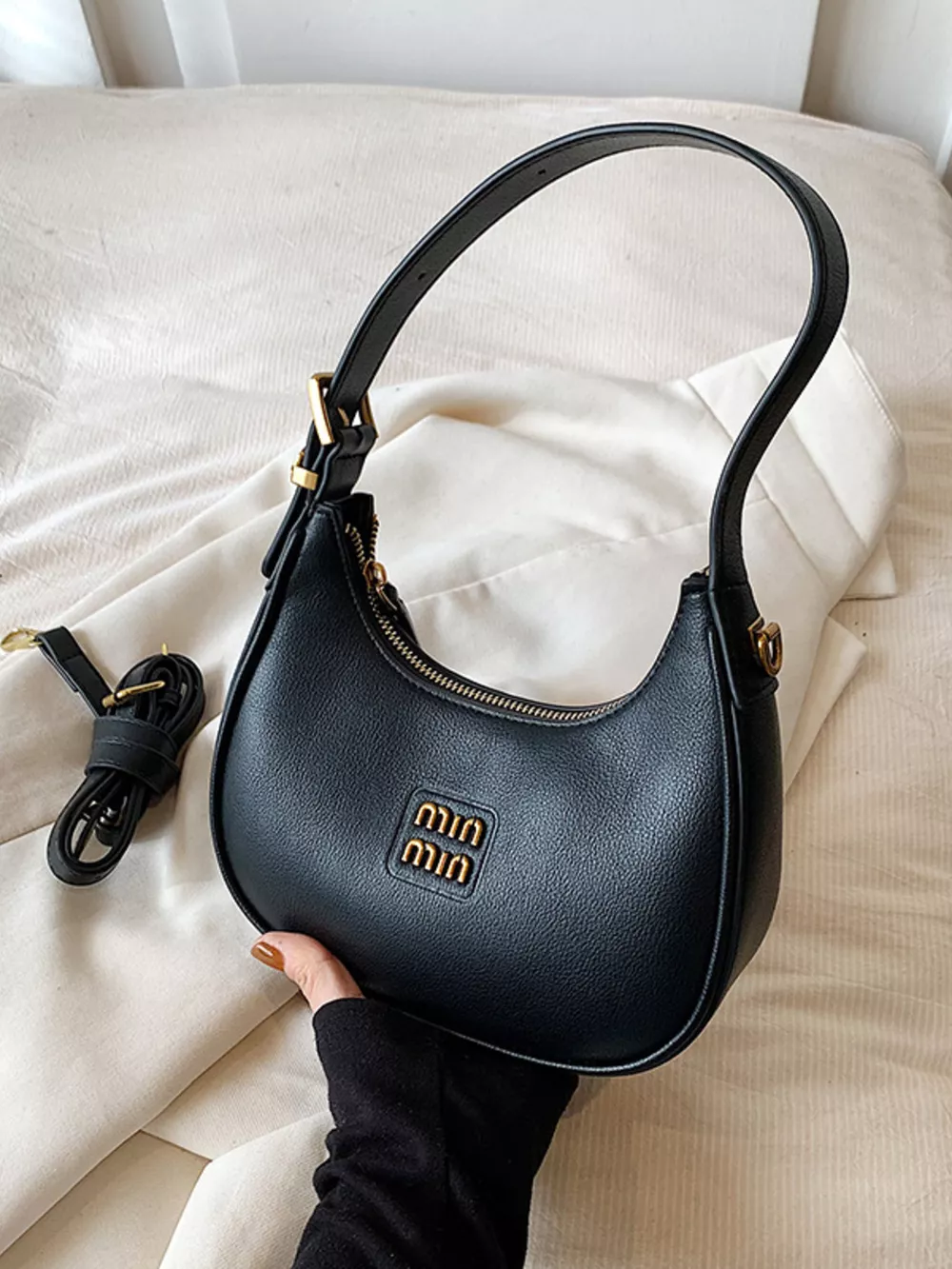 Elegant PU Leather Shoulder Bag, image 4