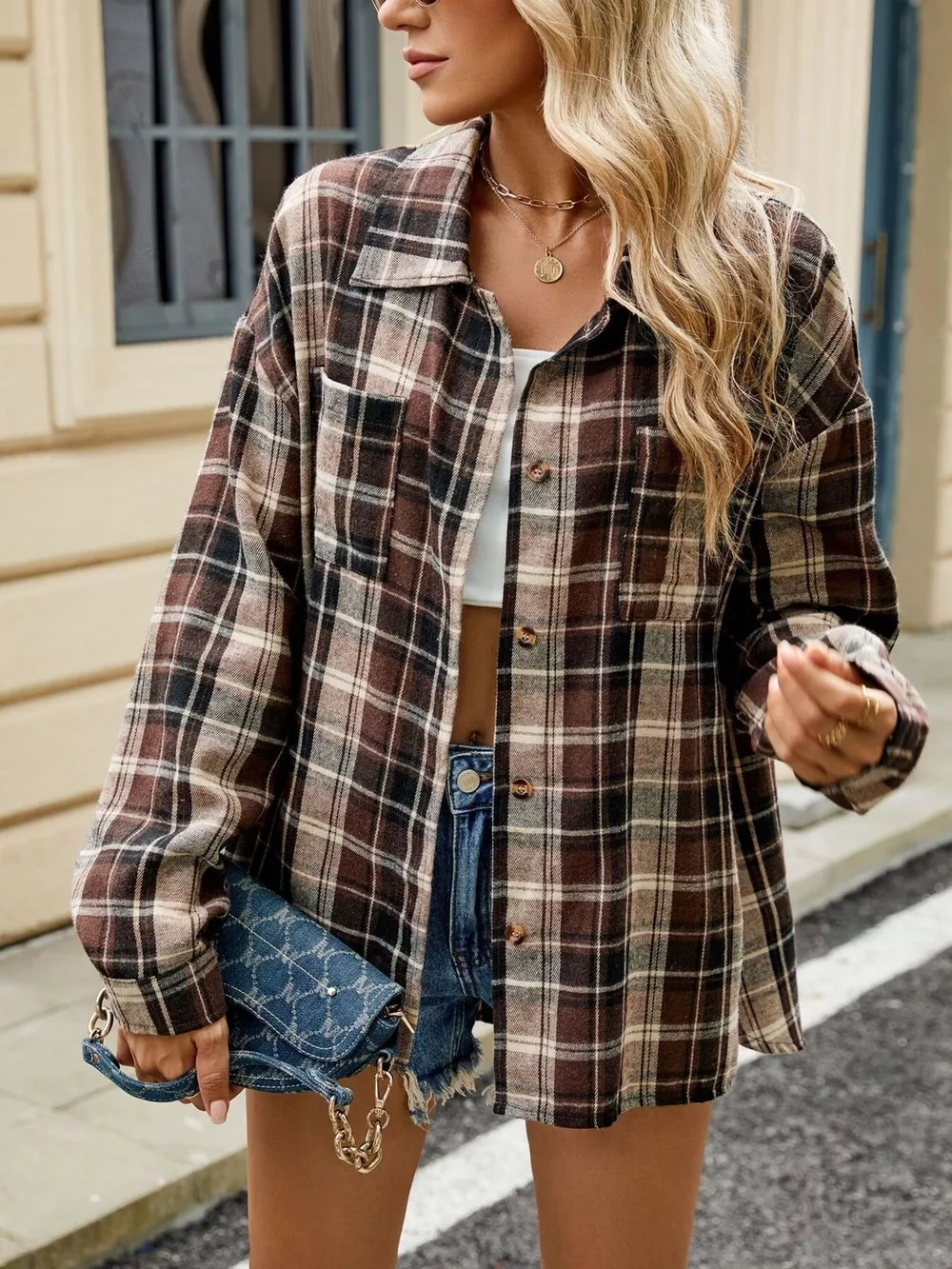 Plaid Button Up Shirt, image 7