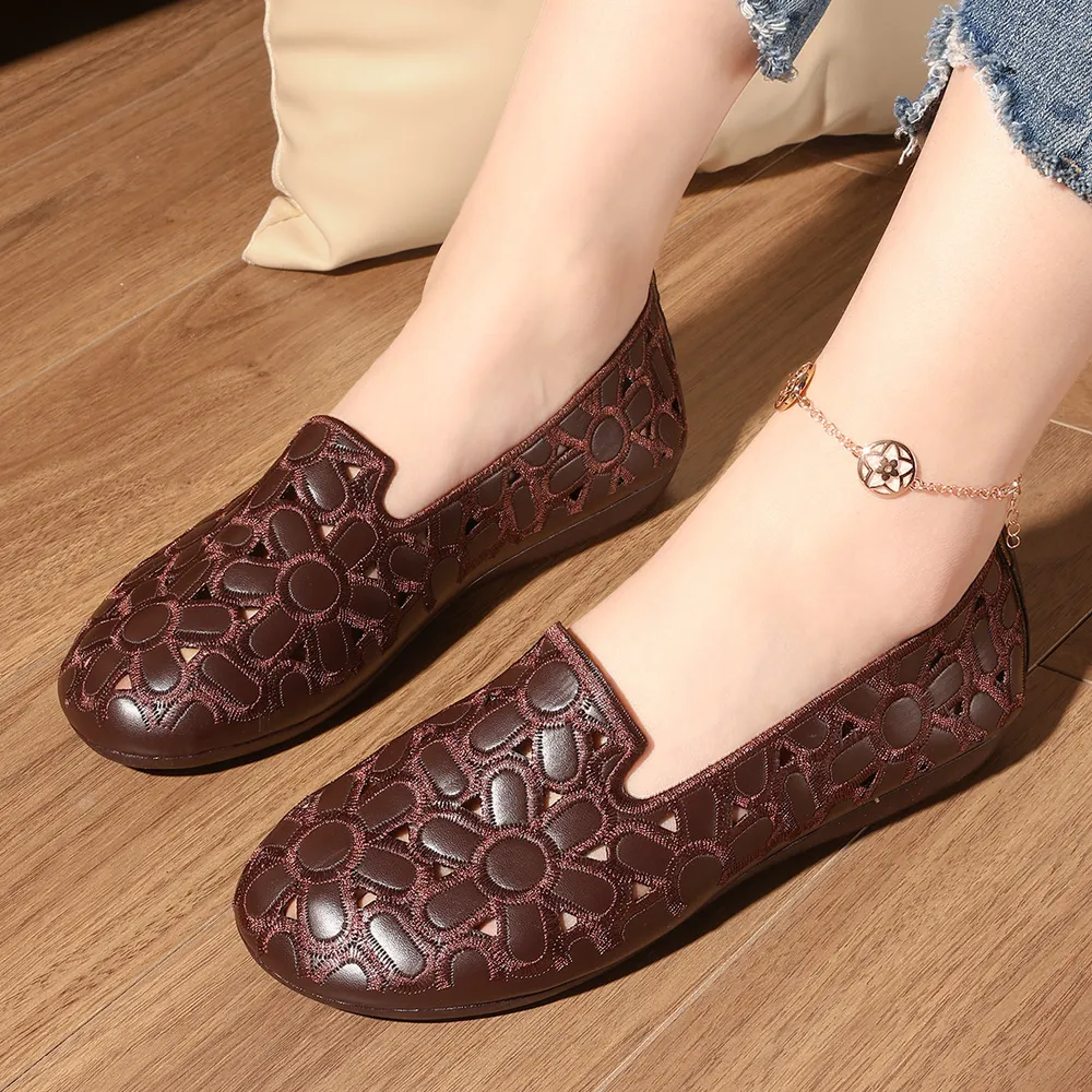 Cutout Round Toe Slip-Ons, image 11