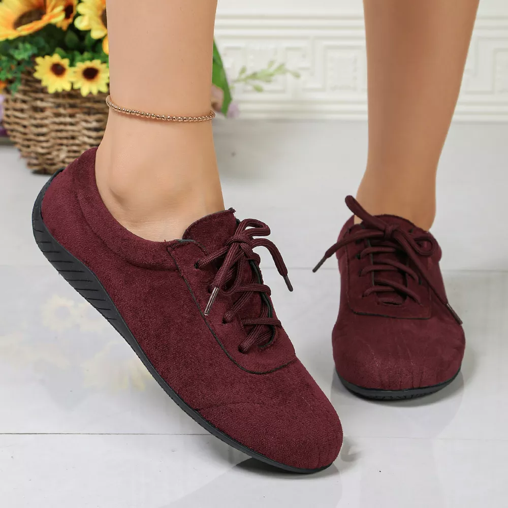 Round Toe Lace Up Sneakers, image 3