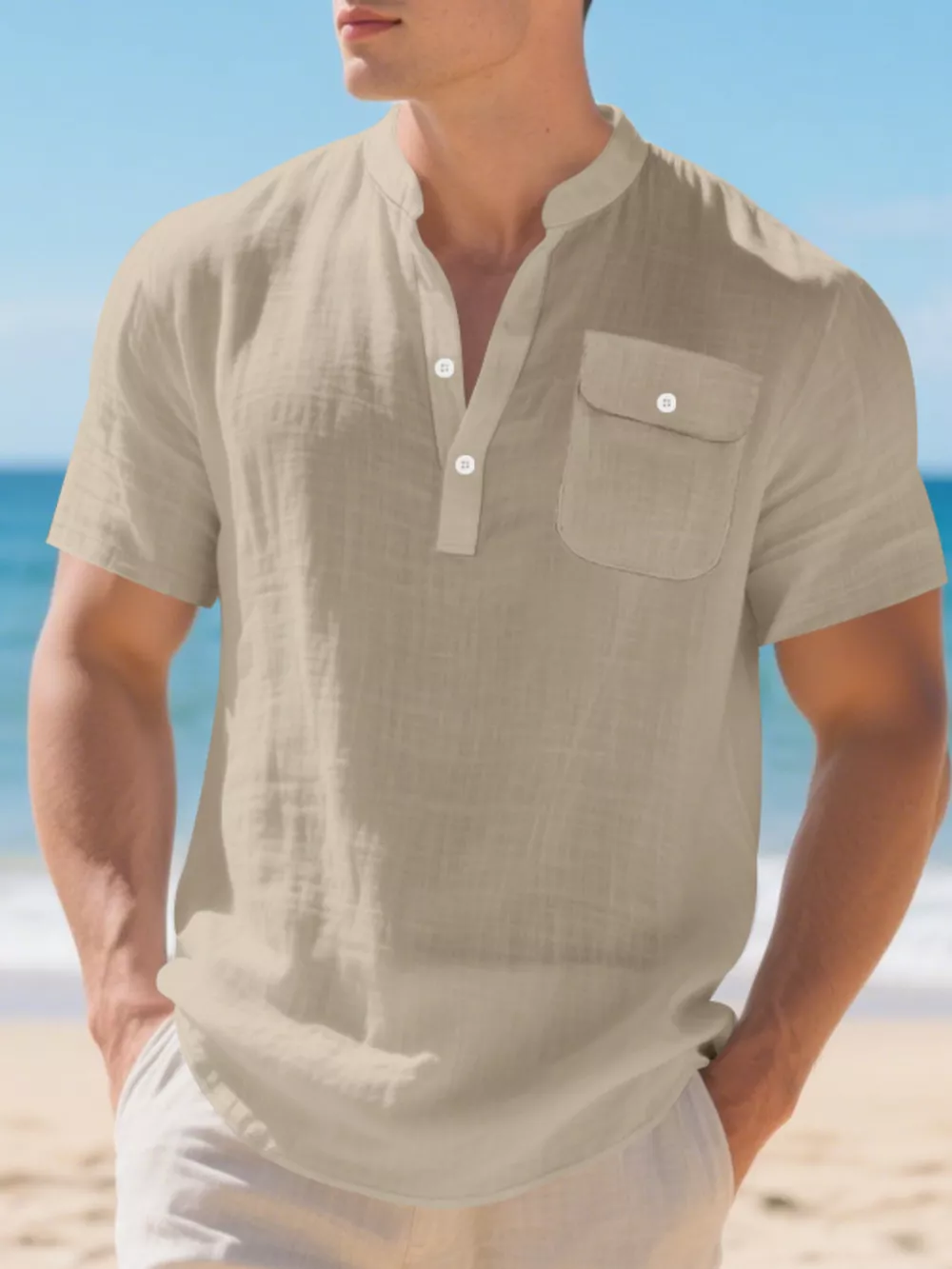 Men's Full Size Casual Short Sleeve Shirt Plus Size, image 8