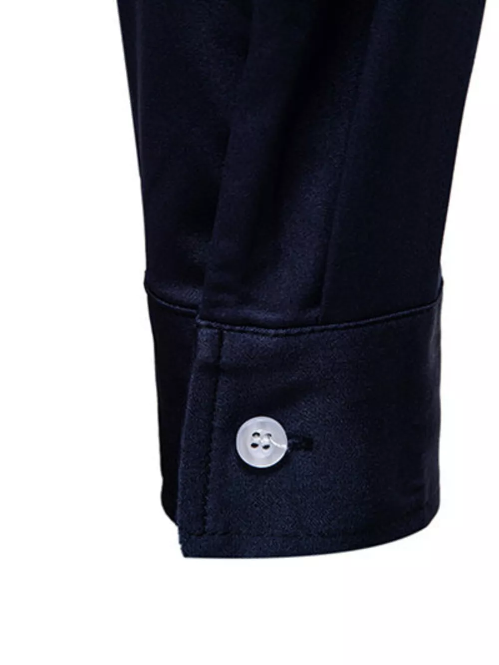 Men's Button Up Long Sleeve Shirt, image 11