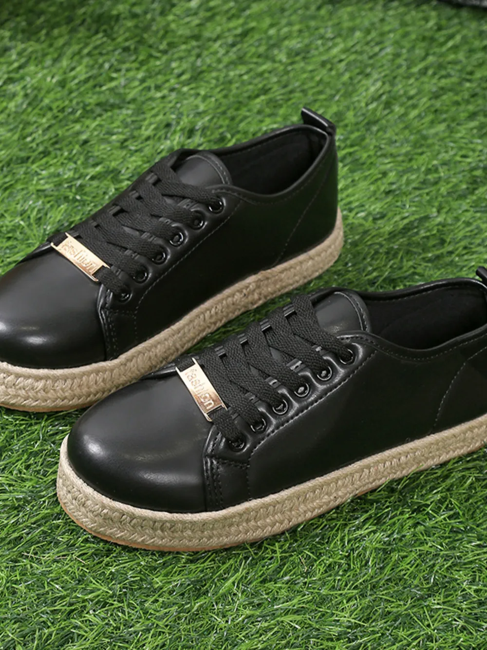 Round Toe Platform Sneakers, image 2