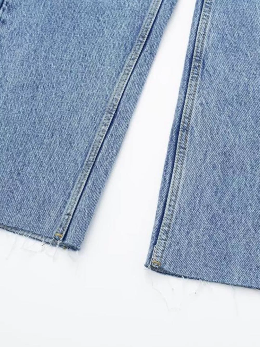Vintage Wash Long Sleeve Denim Jumpsuit with Button-Down Front, image 11