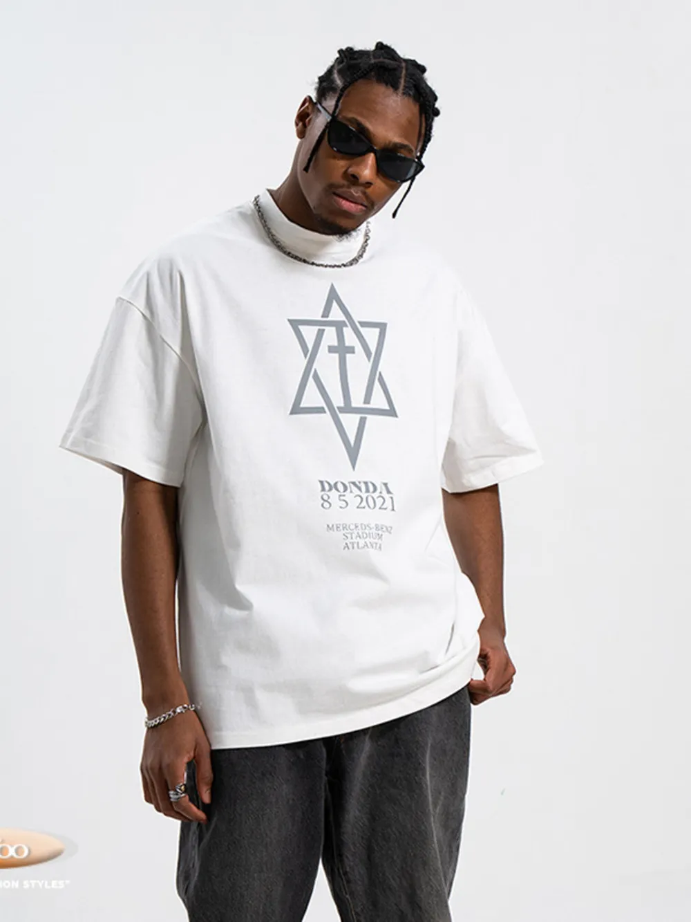 Men's Graphic Round Neck Half Sleeve T-Shirt, image 6