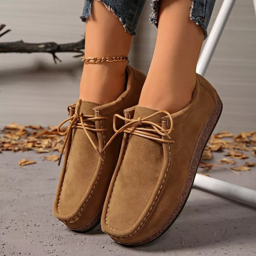 Round Toe Lace Up Loafers, image 9