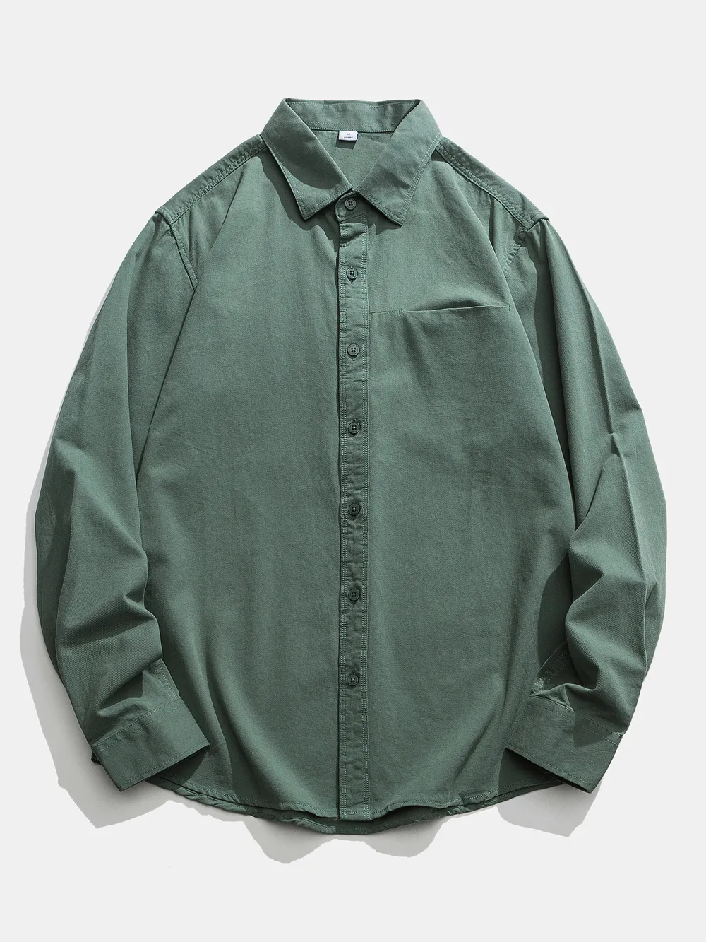 Men's Plus Size Casual Long Sleeve Shirt, image 4