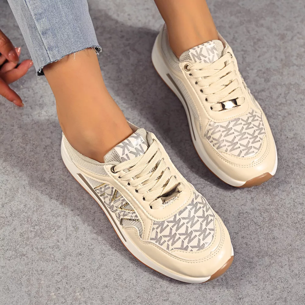 Lace Up Round Toe Sneakers, image 8