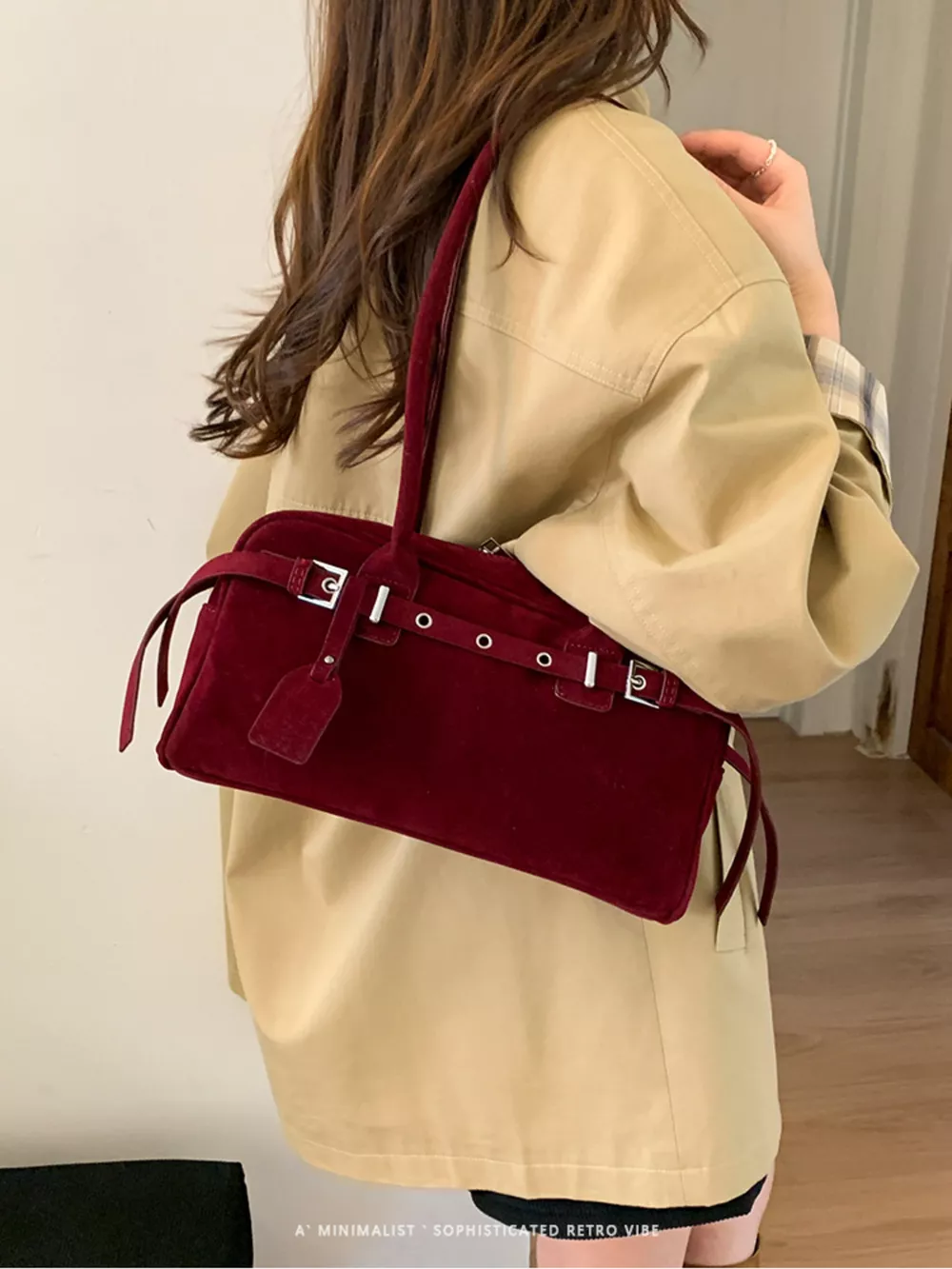 Buckle Decor Shoulder Bag, image 2