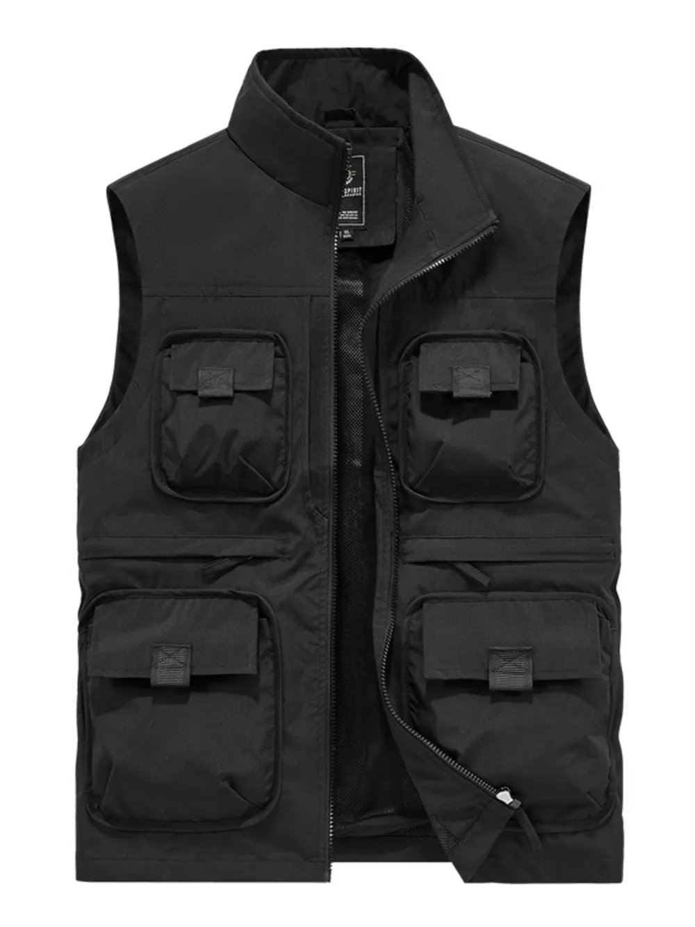 Men's Plus Size Multi-Pocket Cargo Vest