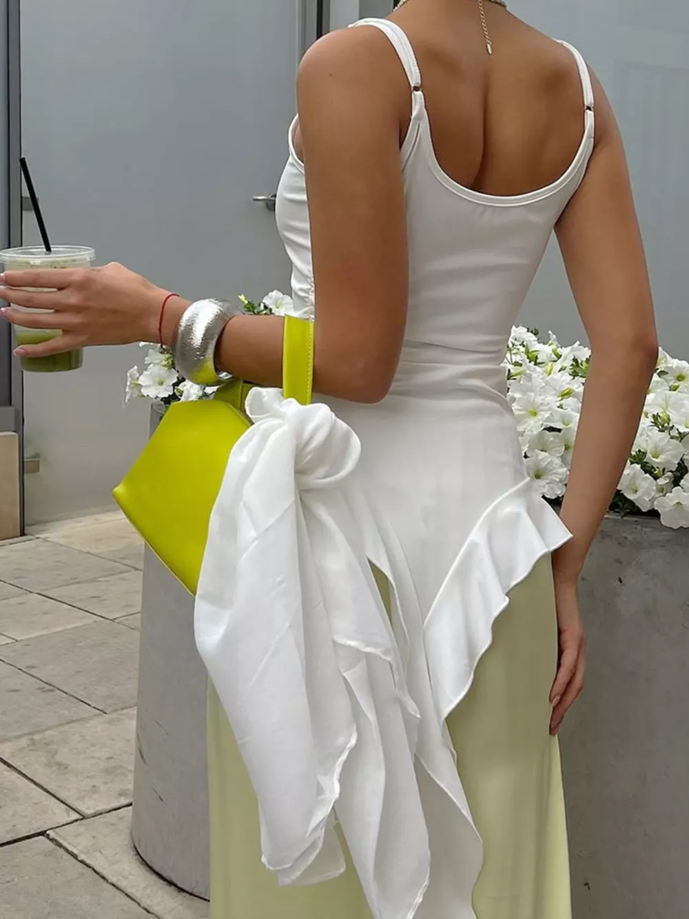 Ruffled Hem Cami Top, image 2