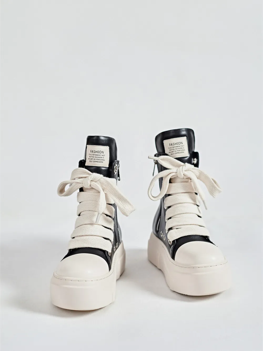 Platform Lace Up Contrast Sneakers, image 9