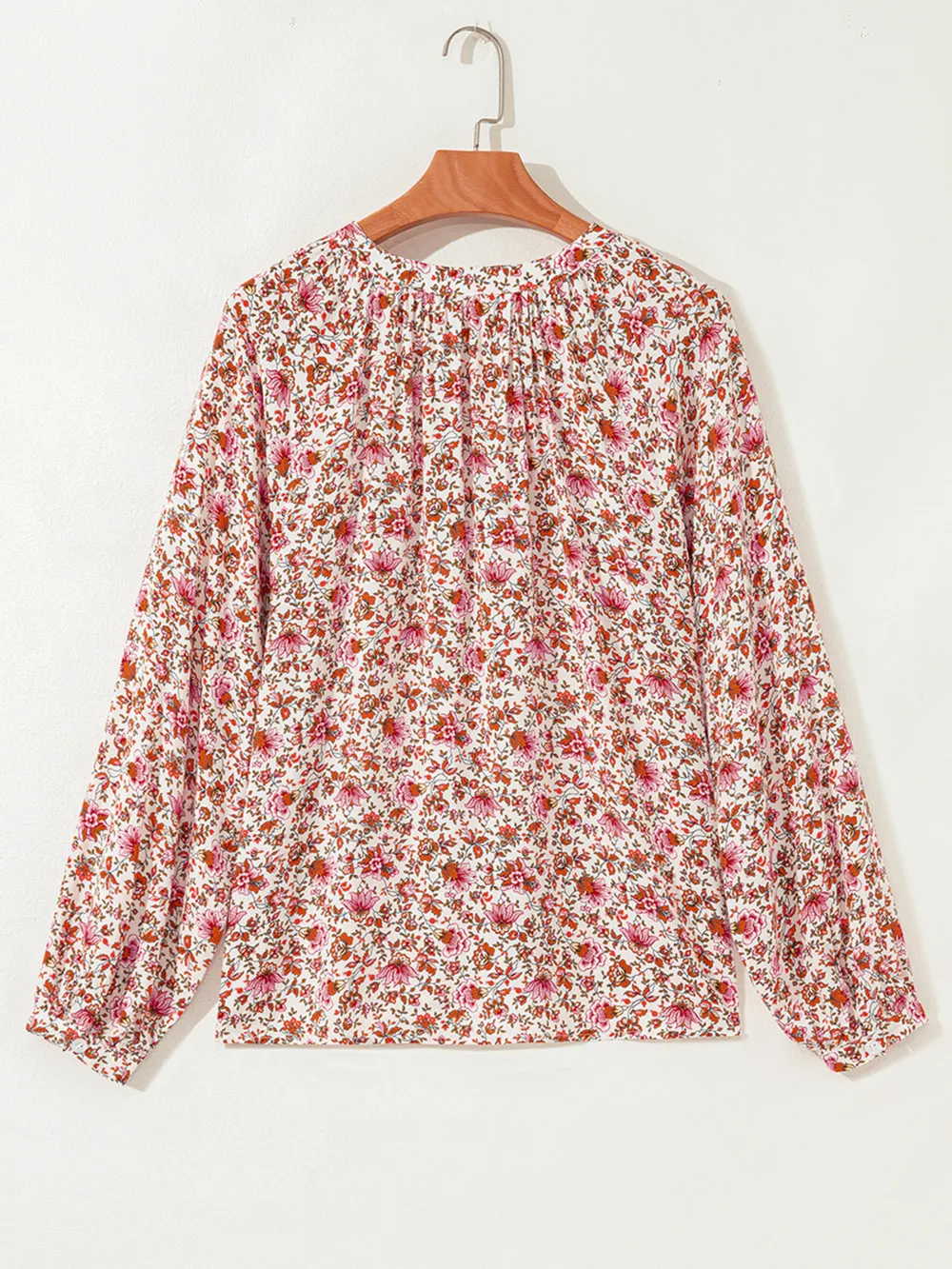 Floral Long Sleeve Button Down Blouse, image 15