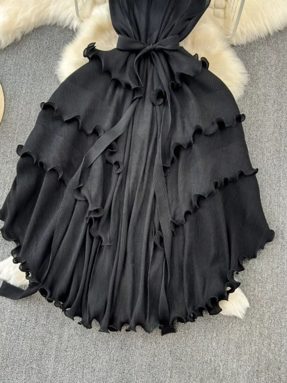 Ruffled Tiered Sleeveless Midi Dress, image 16
