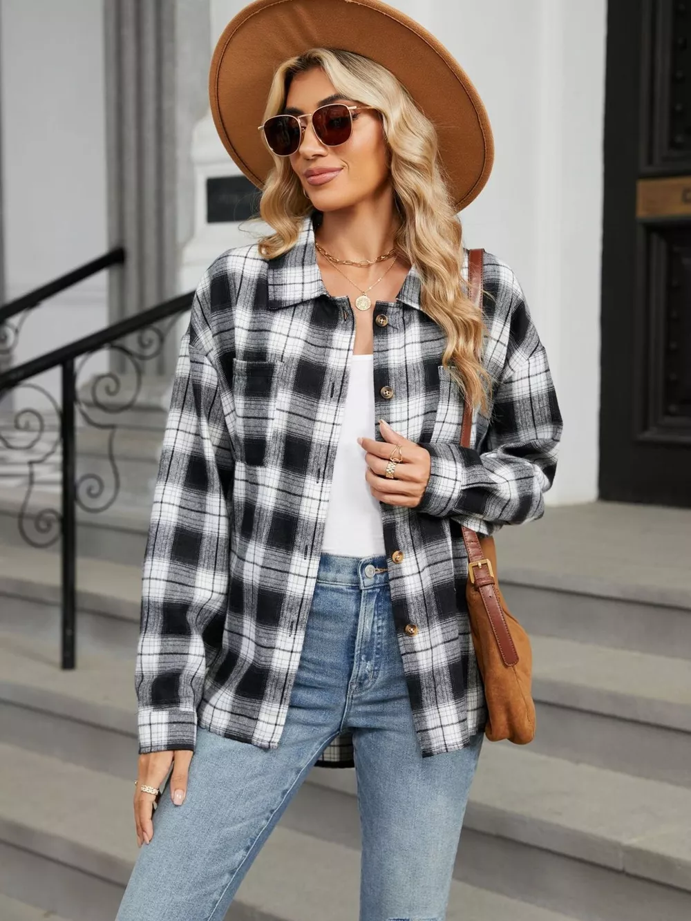 Plaid Button Up Shirt, image 2