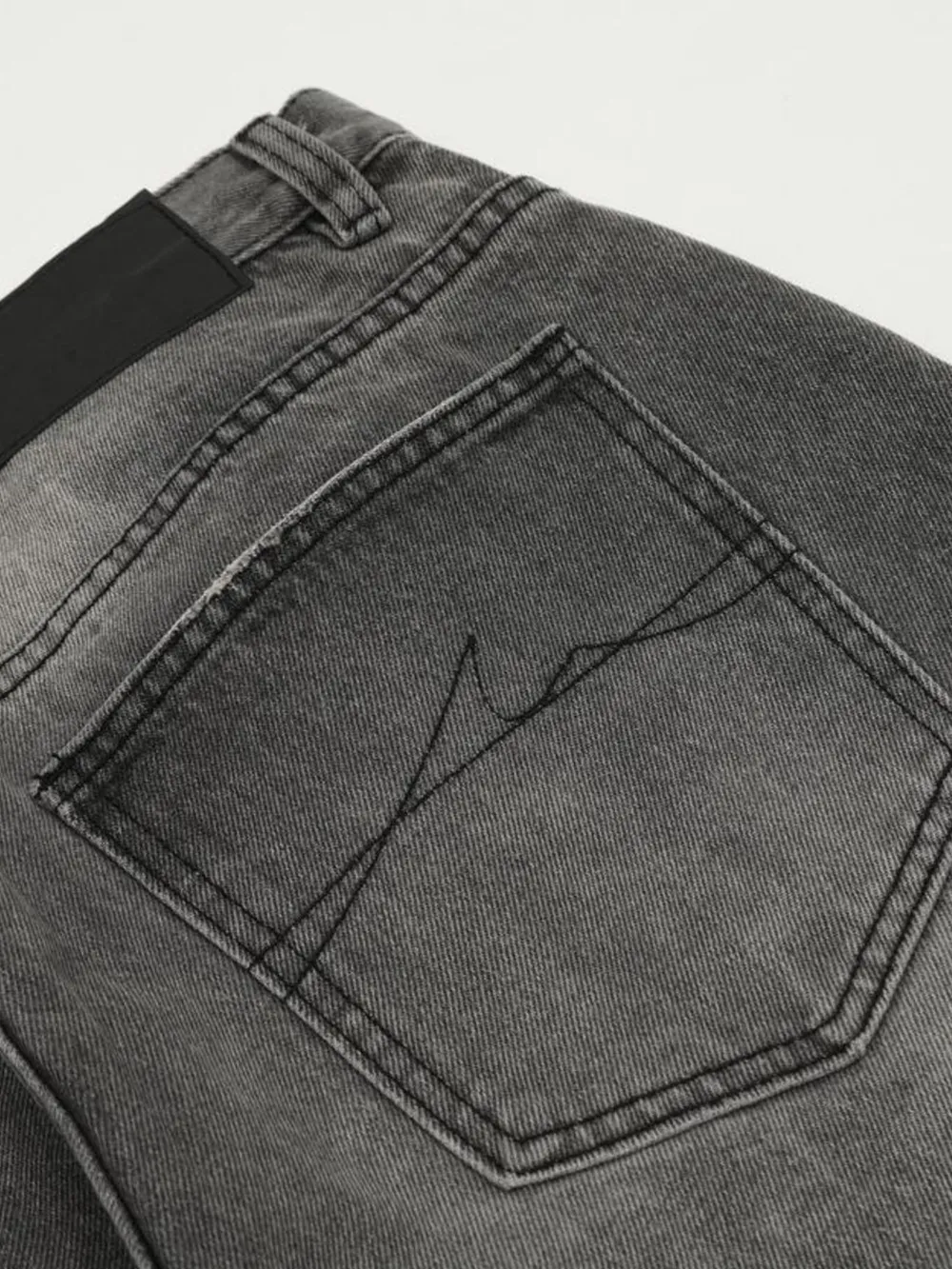 Men's Vintage Washed Distressed Wide-Leg Jeans, image 9
