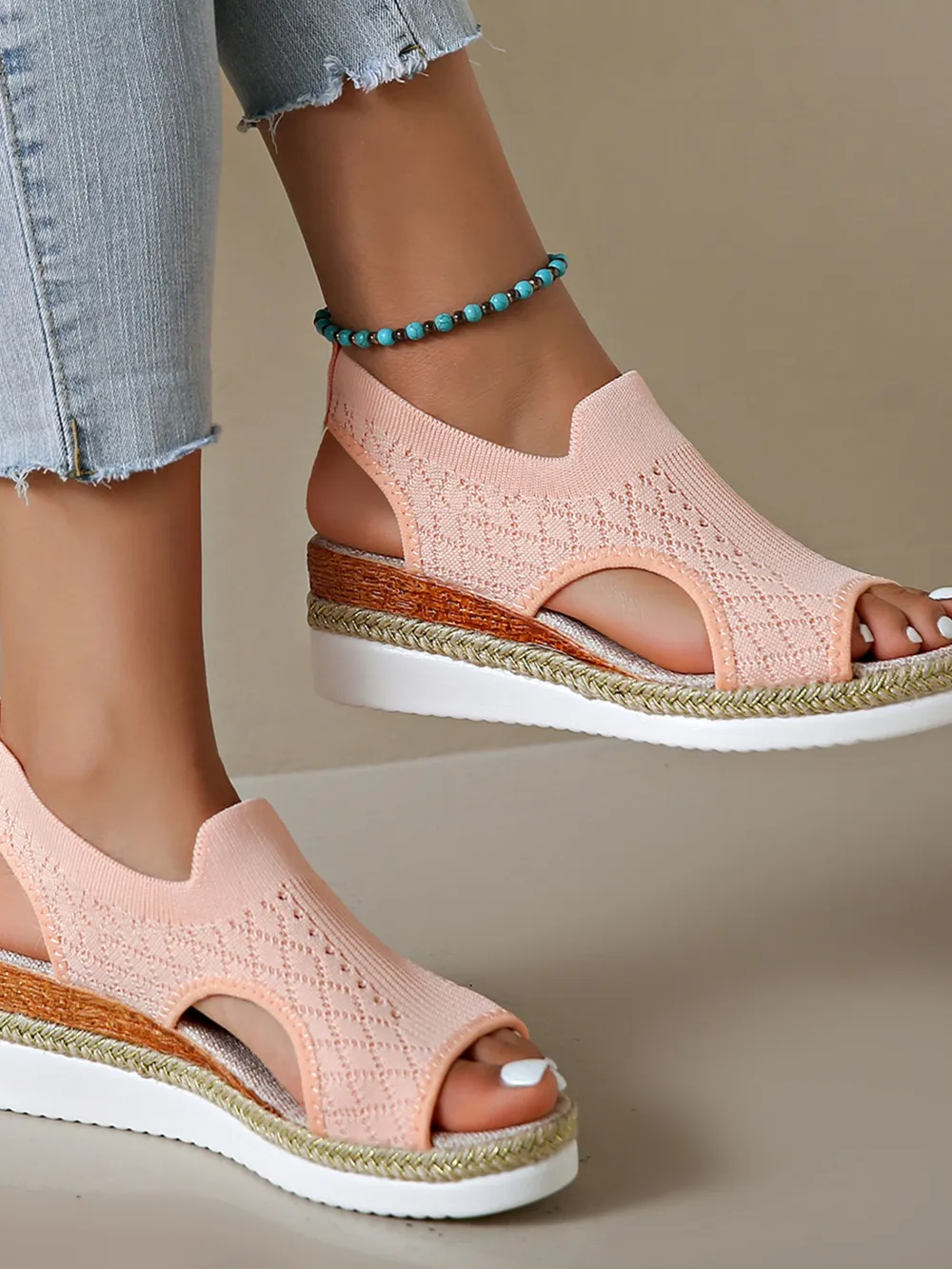 Open Toe Platform Wedge Sandals, image 18