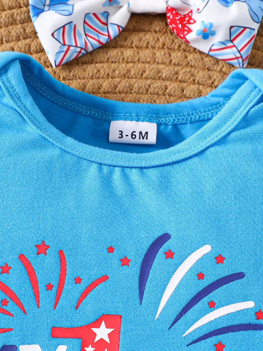 Children's Independence Day Print Outfit Set, image 8