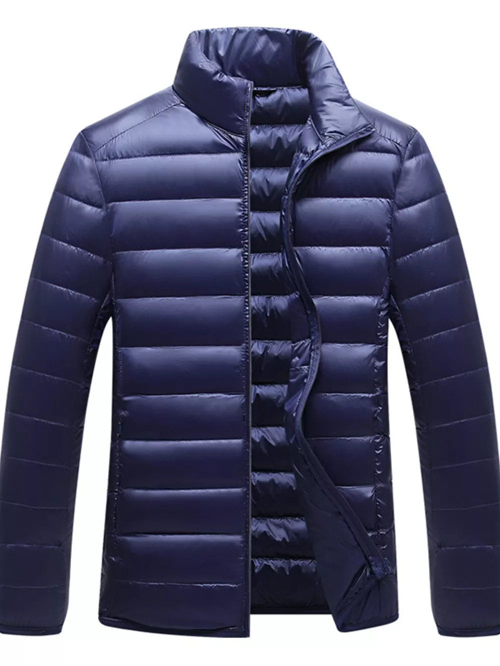 Men's Plus Size Lightweight Zip Up Jacket, image 3